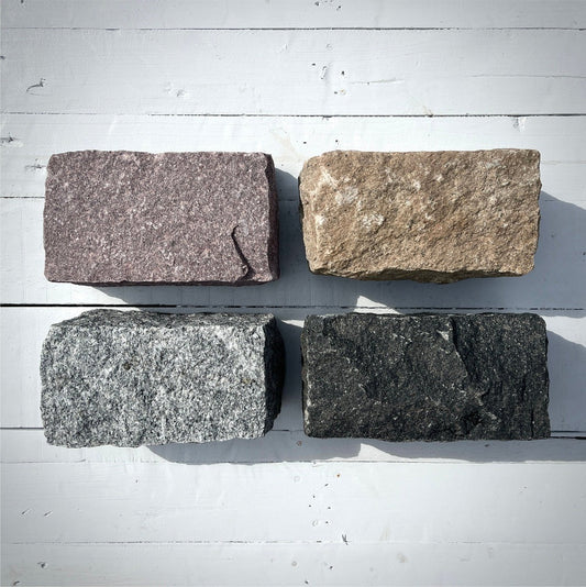 New Regular Cobblestones (grey, pink, buff, black)